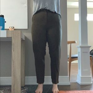 Brown Textured Slacks